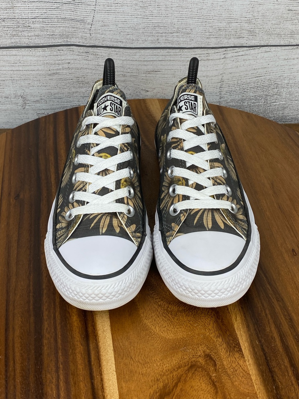 Converse Chuck Taylor All Star Low Dark Floral Sunflower Shoe Women’s Size 7 - Picture 8 of 12